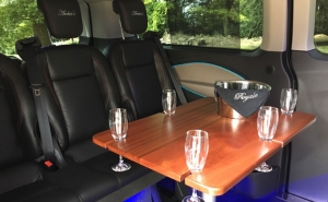 luxury 8 seater interior